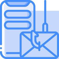 Email and mobile phone icon vector