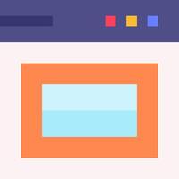 A colorful square with a blue background vector