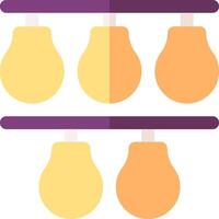 A light bulb with three bulbs on it vector