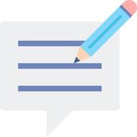 Pencil icon for chat vector