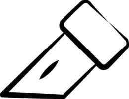 A hammer with a nail in it vector