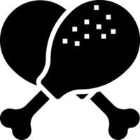 Two tennis balls with bones in the shape of a heart vector