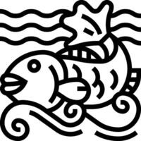 Fish coloring pages free download vector