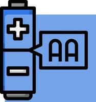 A battery icon with a cross and a plus sign vector