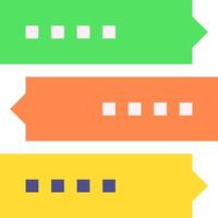 Three colored arrows with different colors vector
