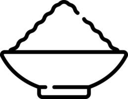 A bowl of rice icon on a white background vector