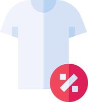 A t - shirt with a red cross on it vector