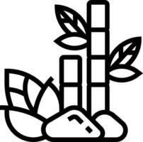 Bamboo plant icon on white background vector