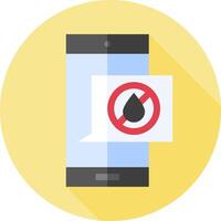 No water drop icon vector