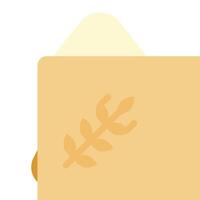 A loaf of bread with a leaf on it vector