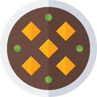 A brown and green square with a diamond pattern vector