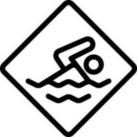 Swimming pool swimming pool sign vector