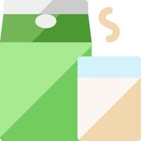 Milk and juice icon vector