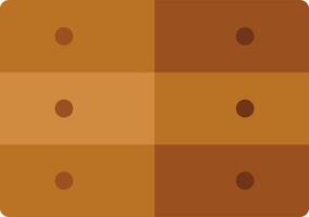A square of brown and white squares vector