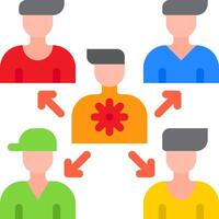 A group of people with different colors and shapes vector