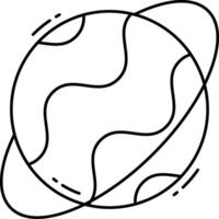 Planet earth coloring pages vector