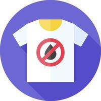 A t - shirt with a no water sign on it vector