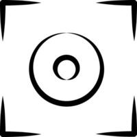 A black and white image of a circle vector