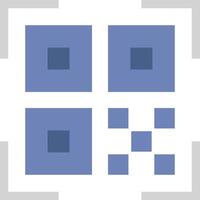 A square with a blue square in the middle vector