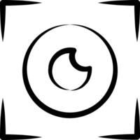 A circle with a circle inside it vector