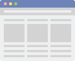 A page with a white background and a blue button vector