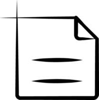 A black and white image of a file folder vector