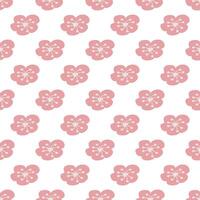 Zozovy flower. Simple seamless pattern. vector