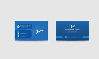 2 sided business card design template vector