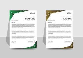Letterhead modern template design vector