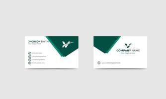 2 color business card design vector