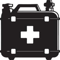 Toolbox icon silhouette. vector