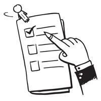 Flat design of checklist icon vector