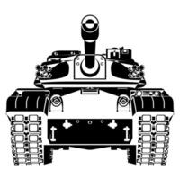 Main battle tank front view. Abstract. Coloring Page. Ukraine army. War conflict. Realistic Military vehicle. illustration isolated on white background. vector