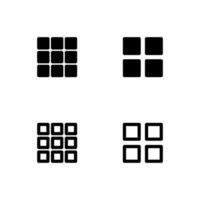 Menu icon. menu bar icon. box menu icon. vector