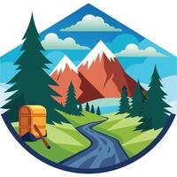 Step Up to the Summit, Embrace the Journey. vector