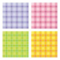 Multicolored Seamless Checkered Patterns Set vector