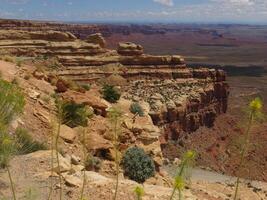 Desert Rock Formations near Moki Dugway Overlook in Utah, Highway 261 photo