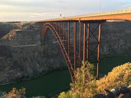 Twin Falls, Idaho, Perrine Bridge at Sunset, Crossing the Snake River photo