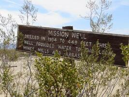 Mission Well Sign, Mining History in Joshua Tree National Park photo