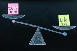 work life balance abstraction. abstract on the topic . life outweighs work, personal life is more important than work photo