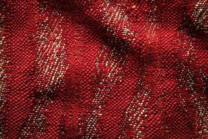 Red fabric texture as background photo