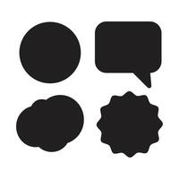 EPS 10A set of black icons featuring simple and clean designs, all in a uniform style to convey a modern and sleek aesthetic. vector