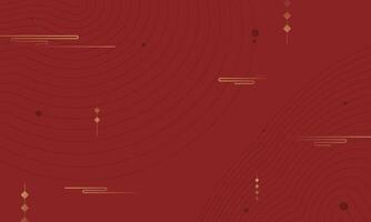 Minimal geometric background in Asian style. vector