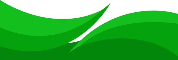 Header footer green curve abstract style border frame illustration banner background design vector