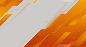 Orange Abstract Technology Futuristic Background. Modern abstract gradient background vector