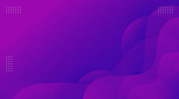 Abstract Gradient Purple Fluid Wave Background. Modern background design vector