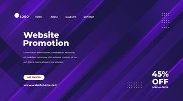 Abstract geometric purple background. Modern website template vector