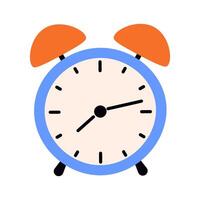 Alarm clock on isolated background. illustration for time management, office designs, and wake up reminders vector