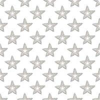 Seamless pattern with cute stars doodle for decorative print, wrapping paper, greeting cards, wallpaper and fabric vector