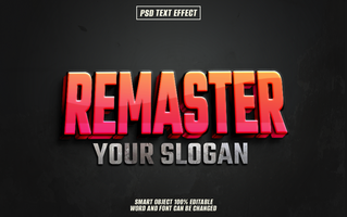 fresh look with this remastered text effect. psd